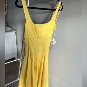 NWT STAUD Yellow Dress Size 4